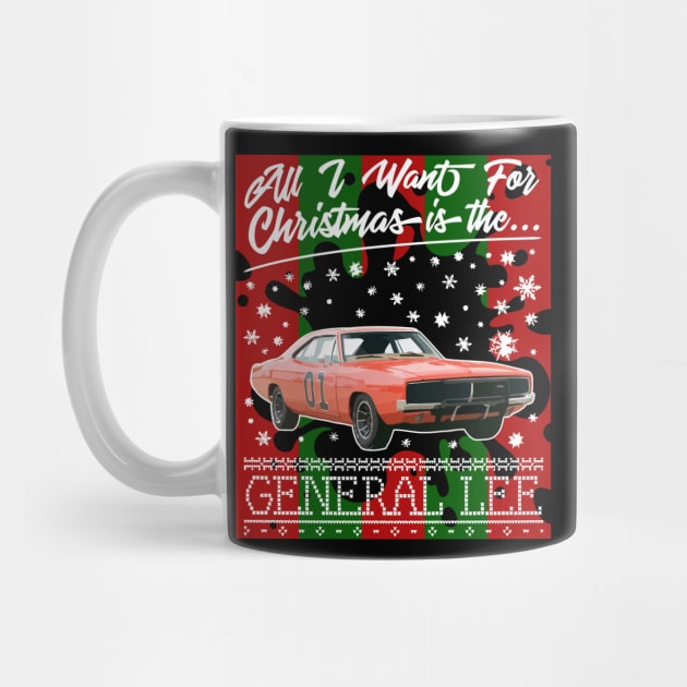 All I Want For Christmas Is The General Lee Dukes Of Hazzard by joeysartworld